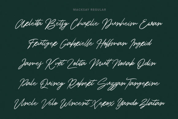 Macksay Font Poster 9