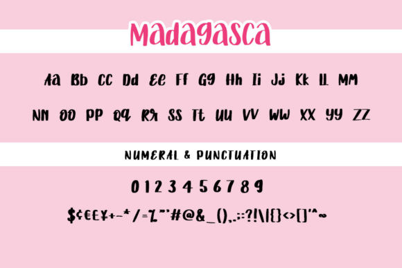 Madagasca Font Poster 4