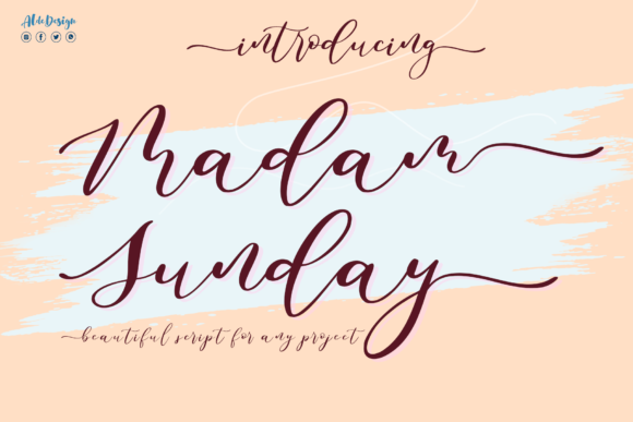 Madam Sunday Font Poster 1