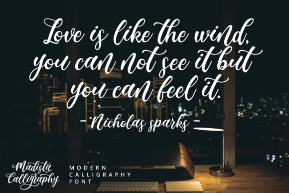 Madista Calligraphy Font Poster 6