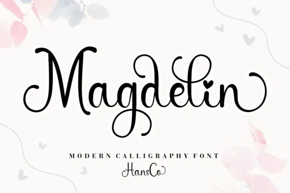 Magdelin Font Magdelin Font Poster 1