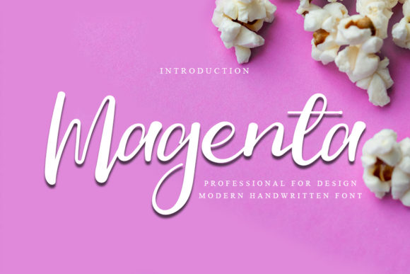 Magenta Font Poster 1