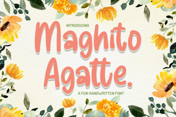 Maghito Agatte Font Poster 1