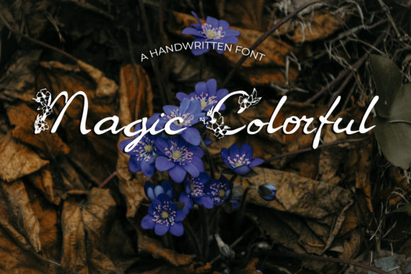 Magic Colorful Font Poster 1