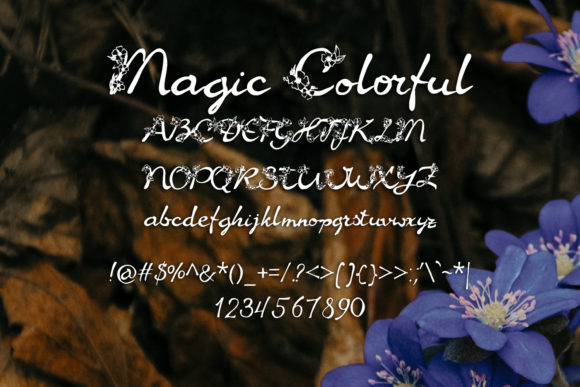 Magic Colorful Font Poster 2