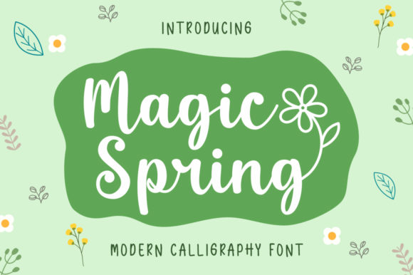 Magic Spring Font Poster 1