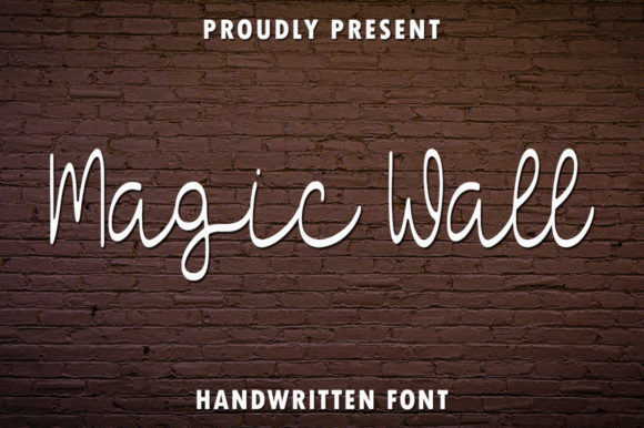 Magic Wall Font Poster 1