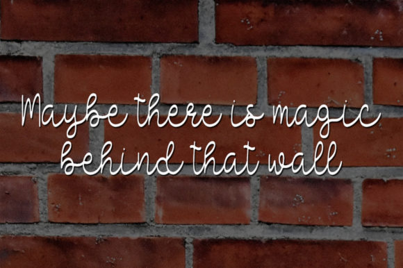 Magic Wall Font Poster 2