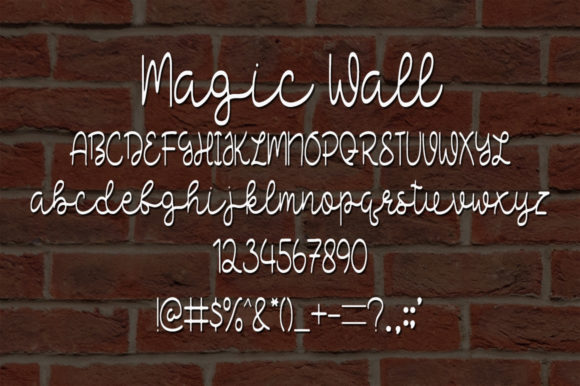 Magic Wall Font Poster 5