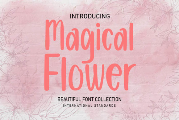 Magical Flower Font Poster 1