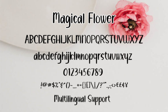 Magical Flower Font Poster 4