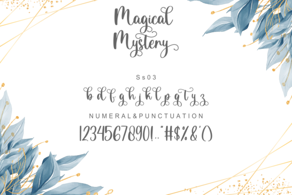 Magical Mystery Font Poster 11