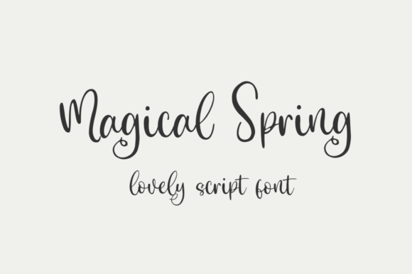 Magical Spring Font Poster 1