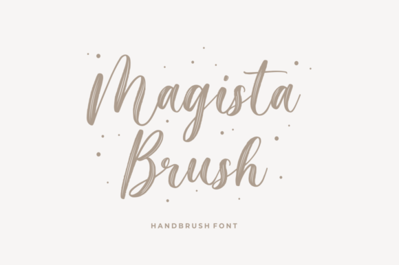 Magista Brush Font Poster 1