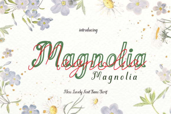 Magnolia Font Poster 1