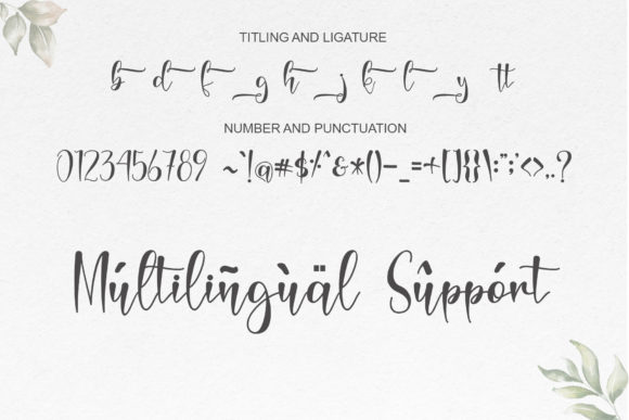 Magnolie Font Poster 9