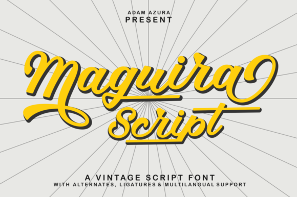 Maguira Script Font Poster 1