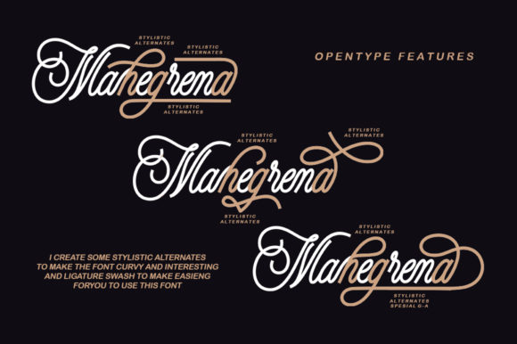 Mahegrena Font Poster 5