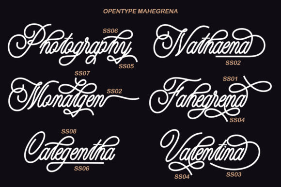 Mahegrena Font Poster 6