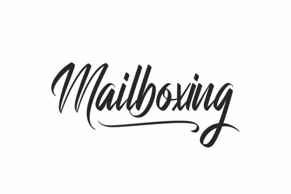 Mailboxing Font Poster 1