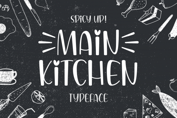 Main Kitchen Font Poster 1