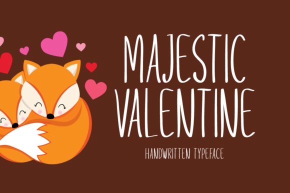 Majestic Valentine Font Poster 1