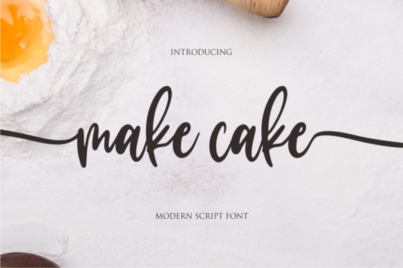 Make Cake Font Poster 1