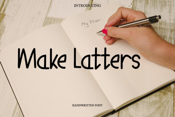 Make Letters Font Poster 1