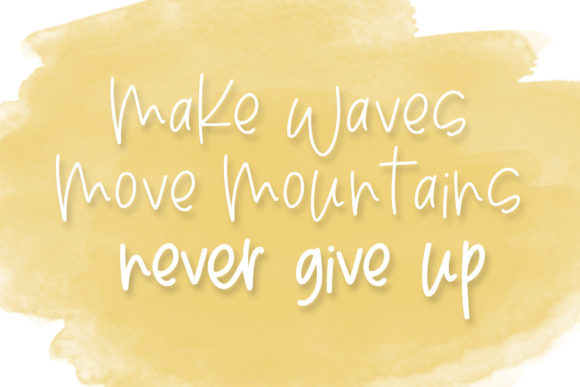 Make Waves Font Poster 7