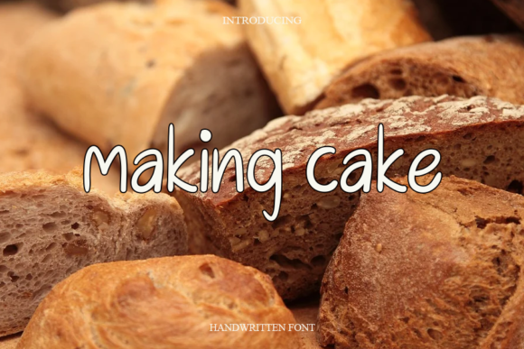 Making Cake Font Poster 1