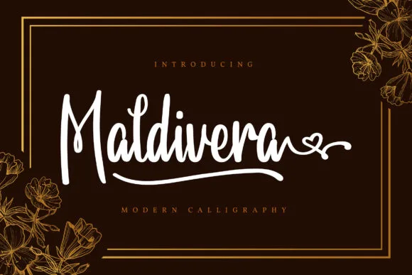 Maldivera Font Maldivera Font Poster 1