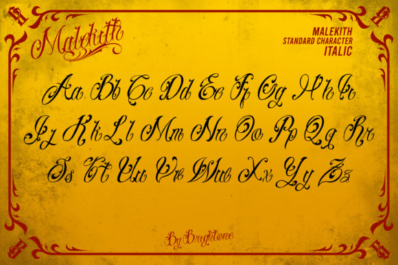 Malekith Font Poster 7