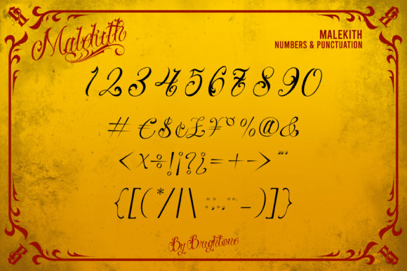 Malekith Font Poster 8