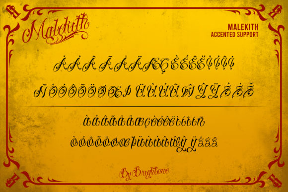 Malekith Font Poster 9