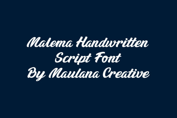 Malema Font Poster 2