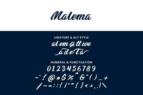 Malema Font Poster 5