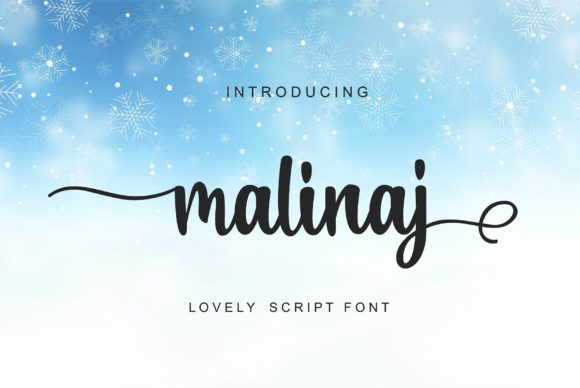 Malinaj  Font Poster 1