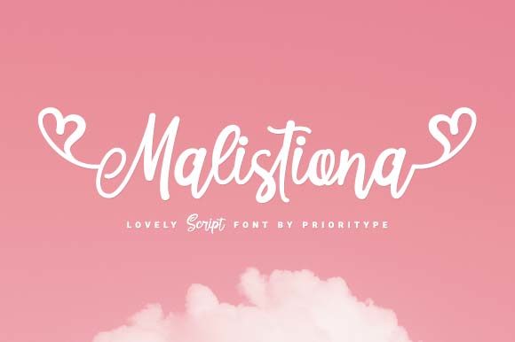 Malistiona Font Poster 1