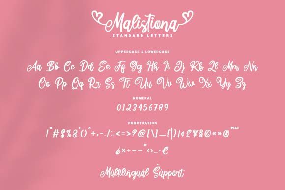 Malistiona Font Poster 5