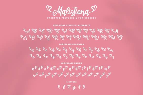 Malistiona Font Poster 6