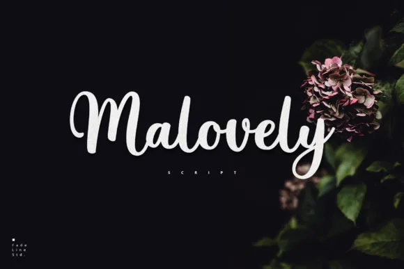 Malovely Font Malovely Font Poster 1