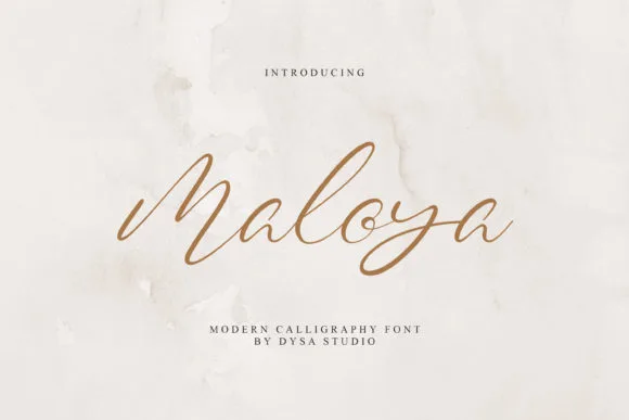 Maloya Font Poster 1