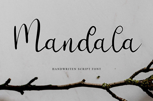 Mandala Font Poster 1