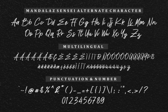Mandalaz Sensei Font Poster 13