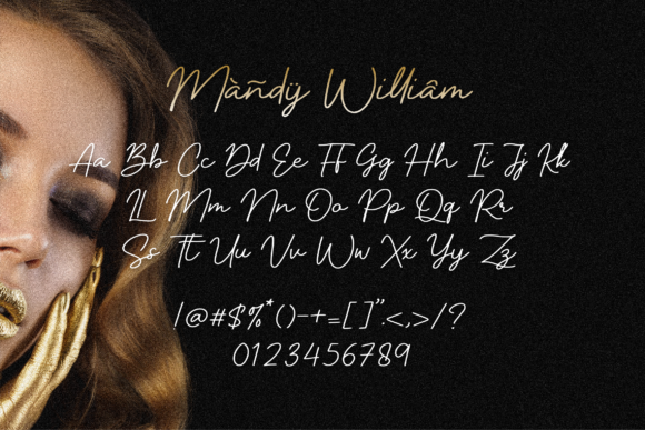 Mandy William Font Poster 9