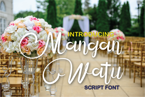 Mangan Watu Font Poster 4