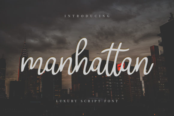 Manhattan Font Poster 1