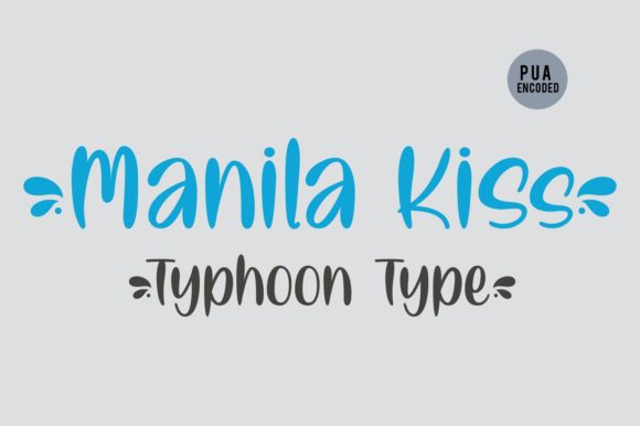 Manila Kiss Font Poster 2