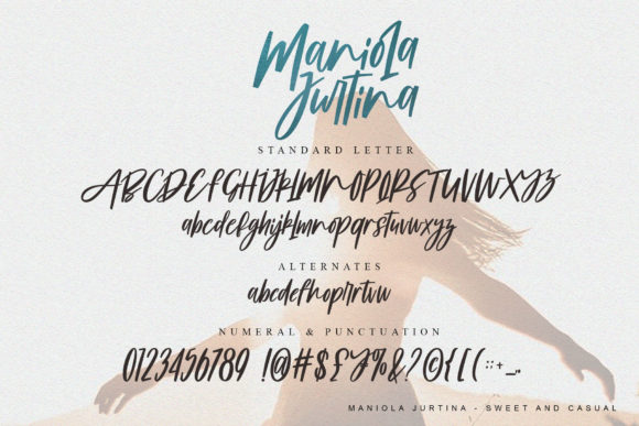 Maniola Jurtina Font Poster 10