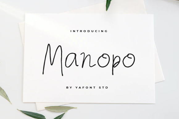 Manopo Font Poster 1